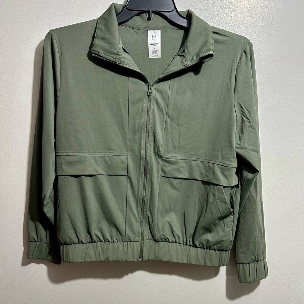 Member's Mark Forest Green Women's Zip-Up Jacket Size S (R1)
